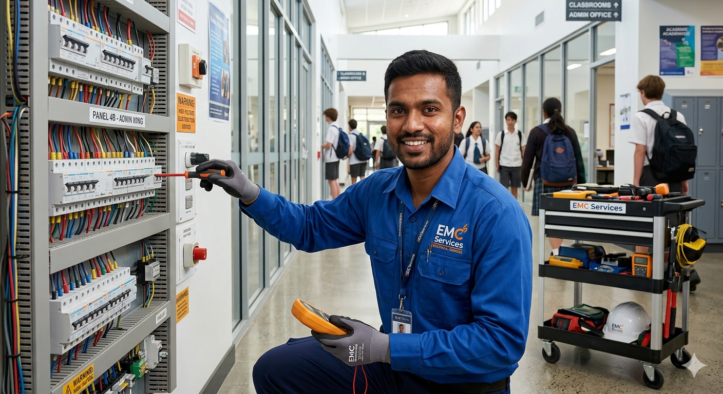 Electrical engineer working